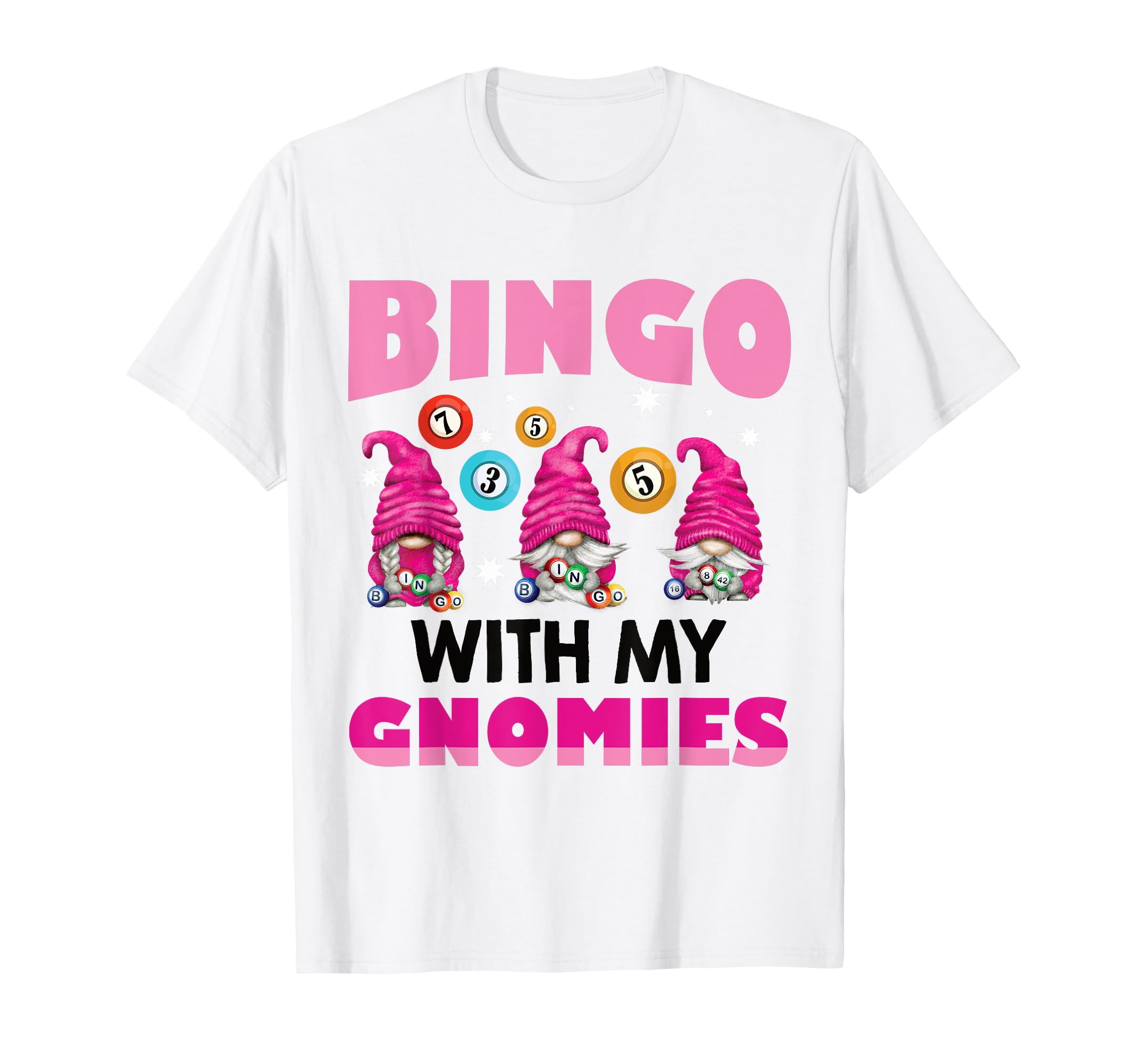 Bingo With My Gnomies レディース メンズ おもしろビンゴ ノーム Tシャツ