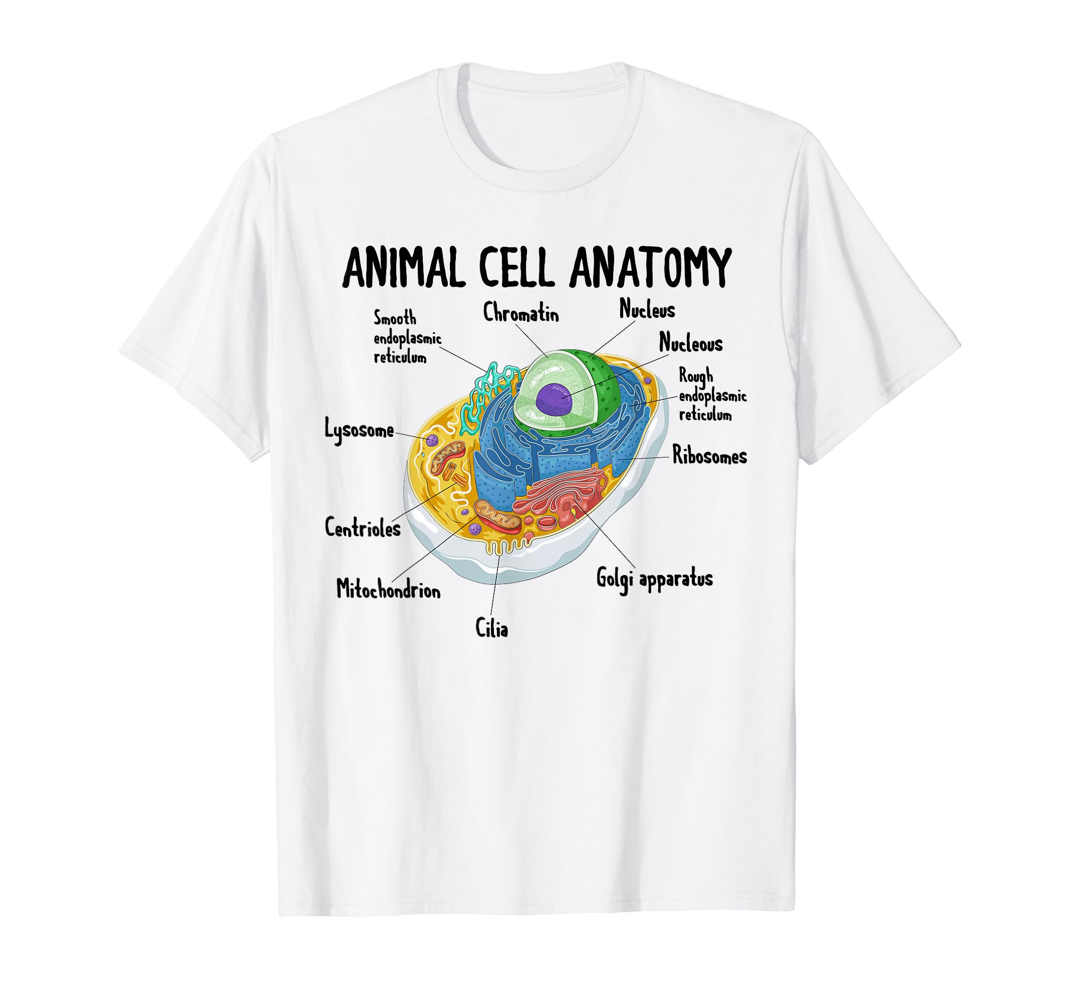 動物細胞の解剖学 生物学者 理科学生 Tシャツ