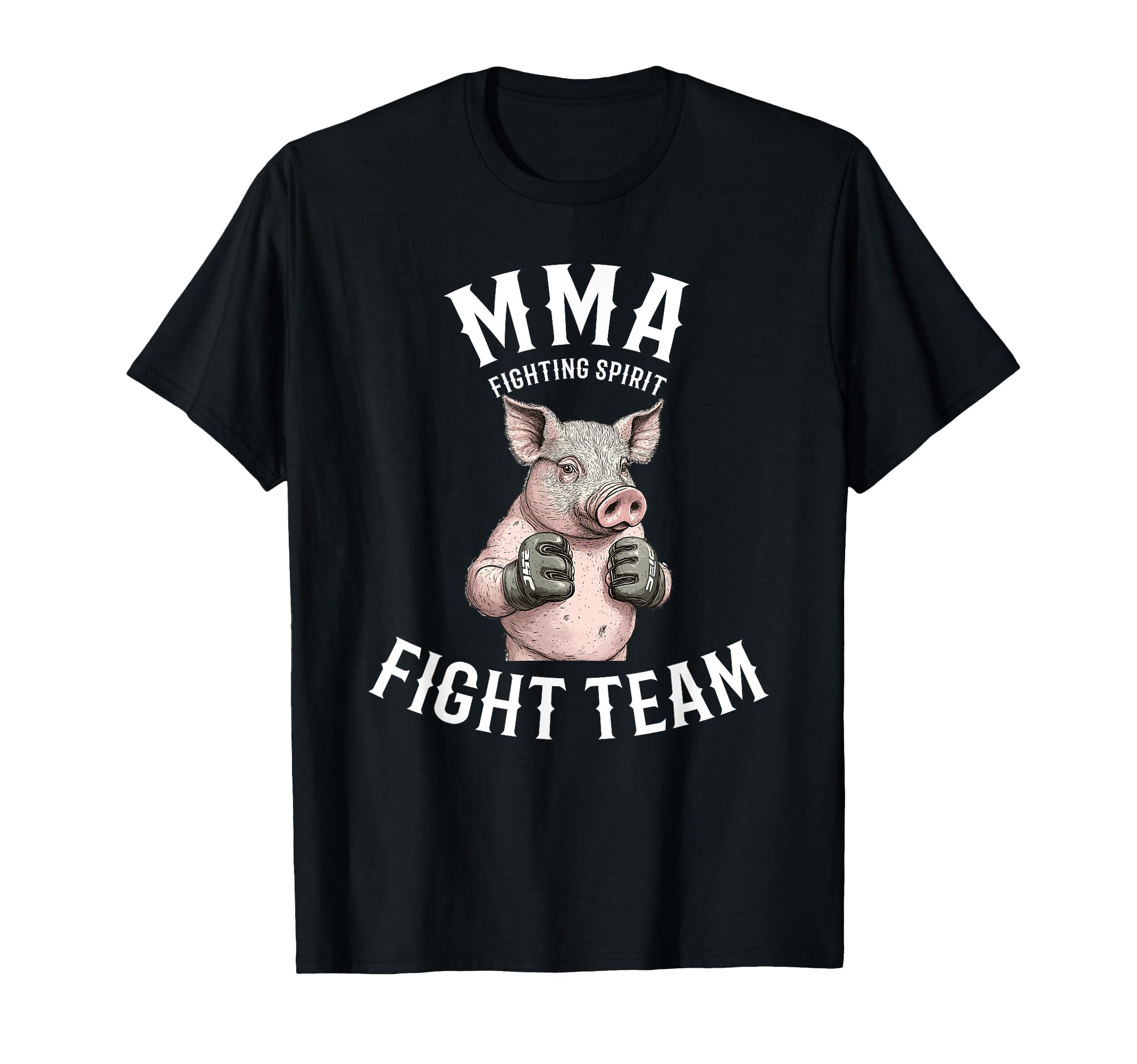 MMAファイトチーム - 面白い総合格闘技の豚 Tシャツ