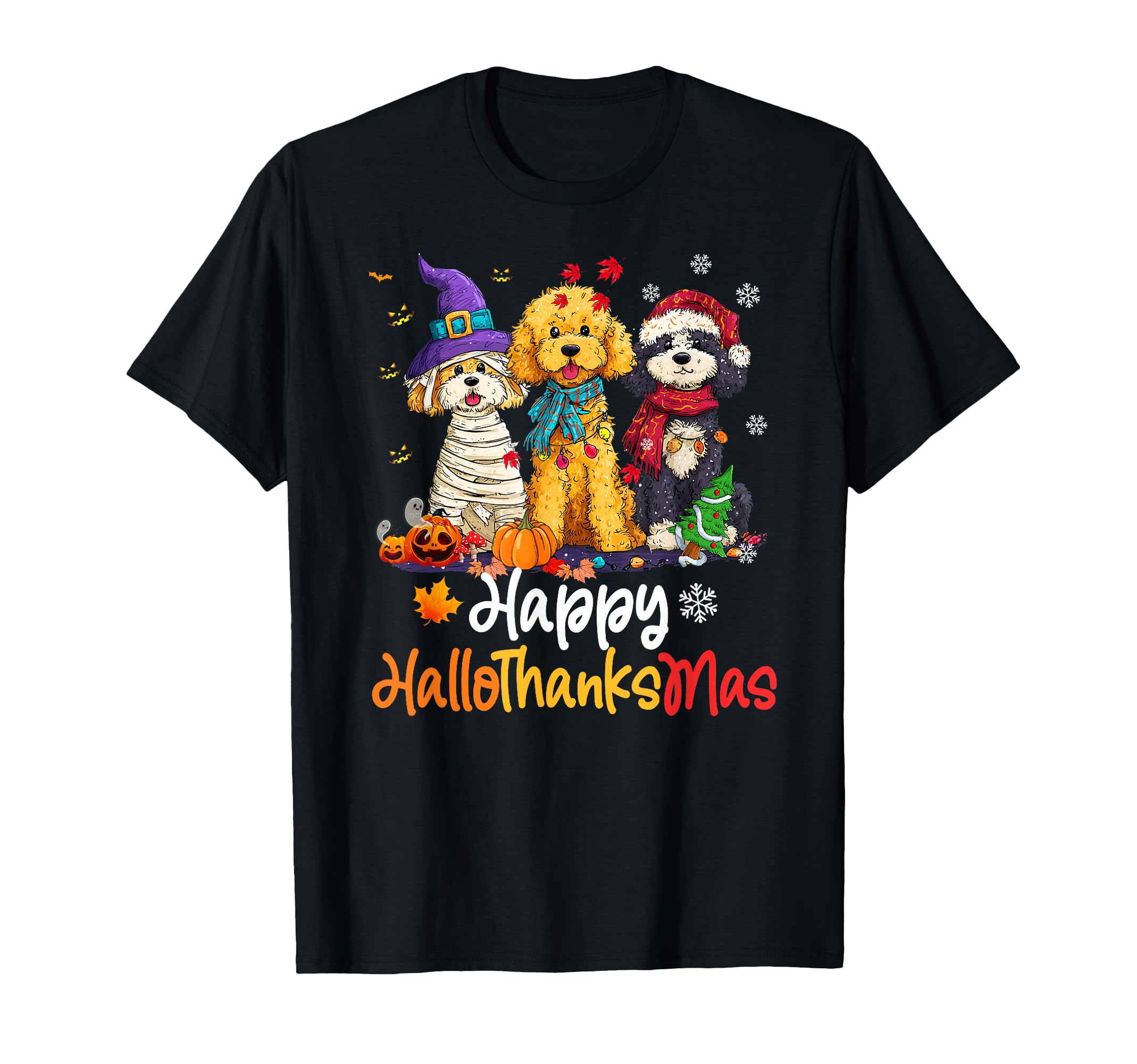 ハロウィン 感謝祭 クリスマス 感謝祭 プードル 犬 Tシャツ
