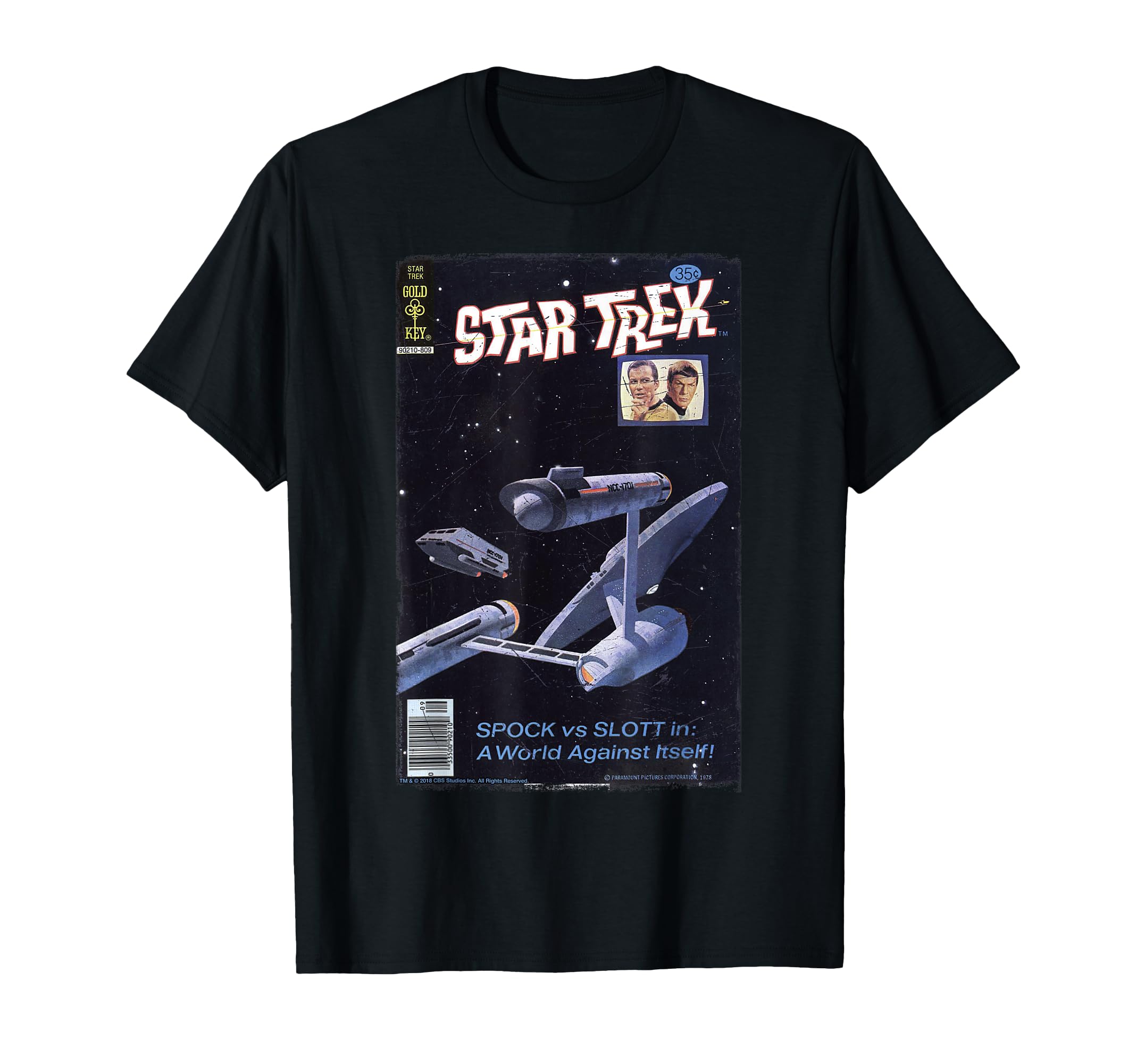 Star Trek Original Series Enterprise Comic Tシャツ