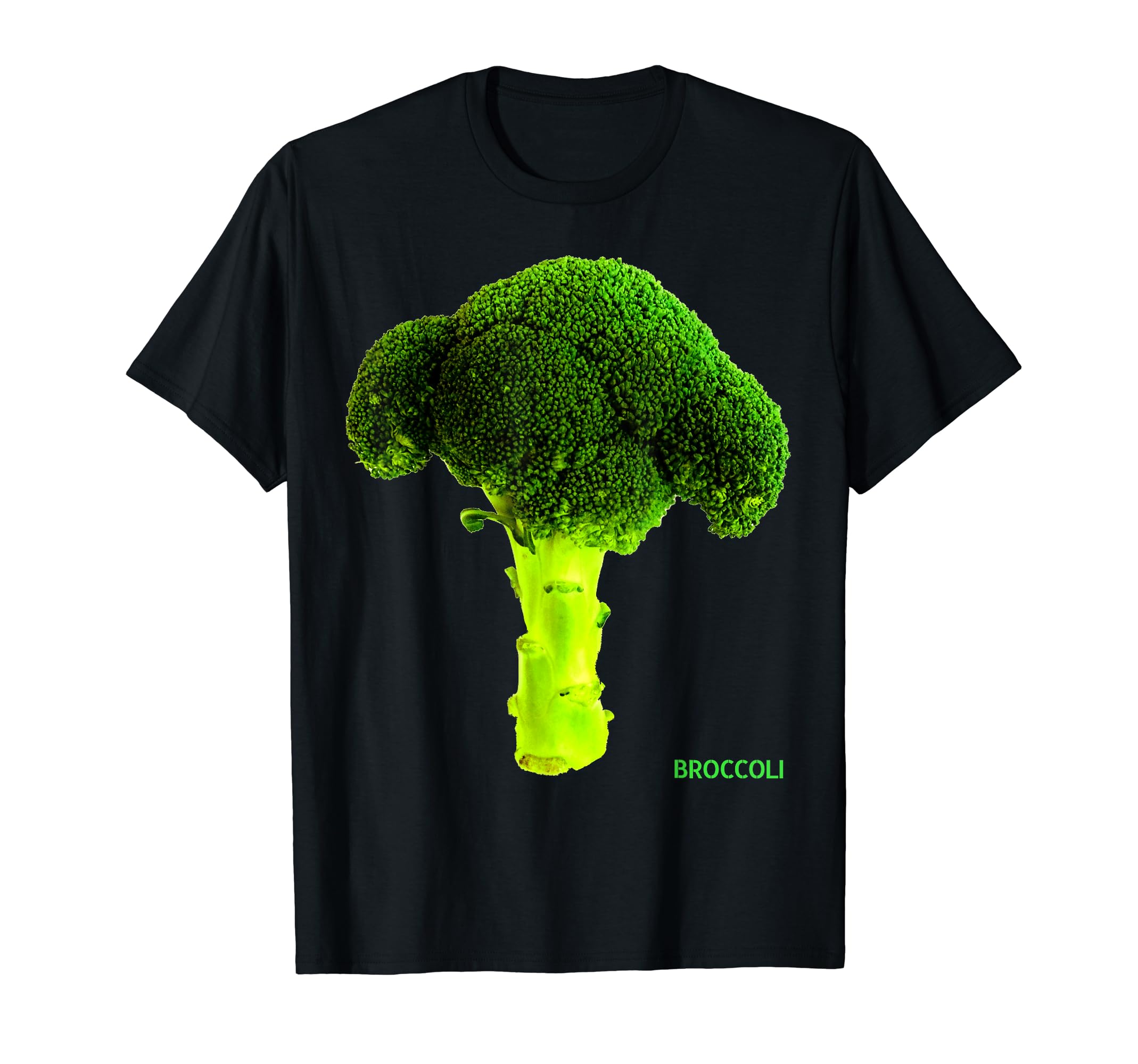 ブロッコリー 大 写真 & 文字 BROCCOLI BIG PHOTO & TEXT Tシャツ
