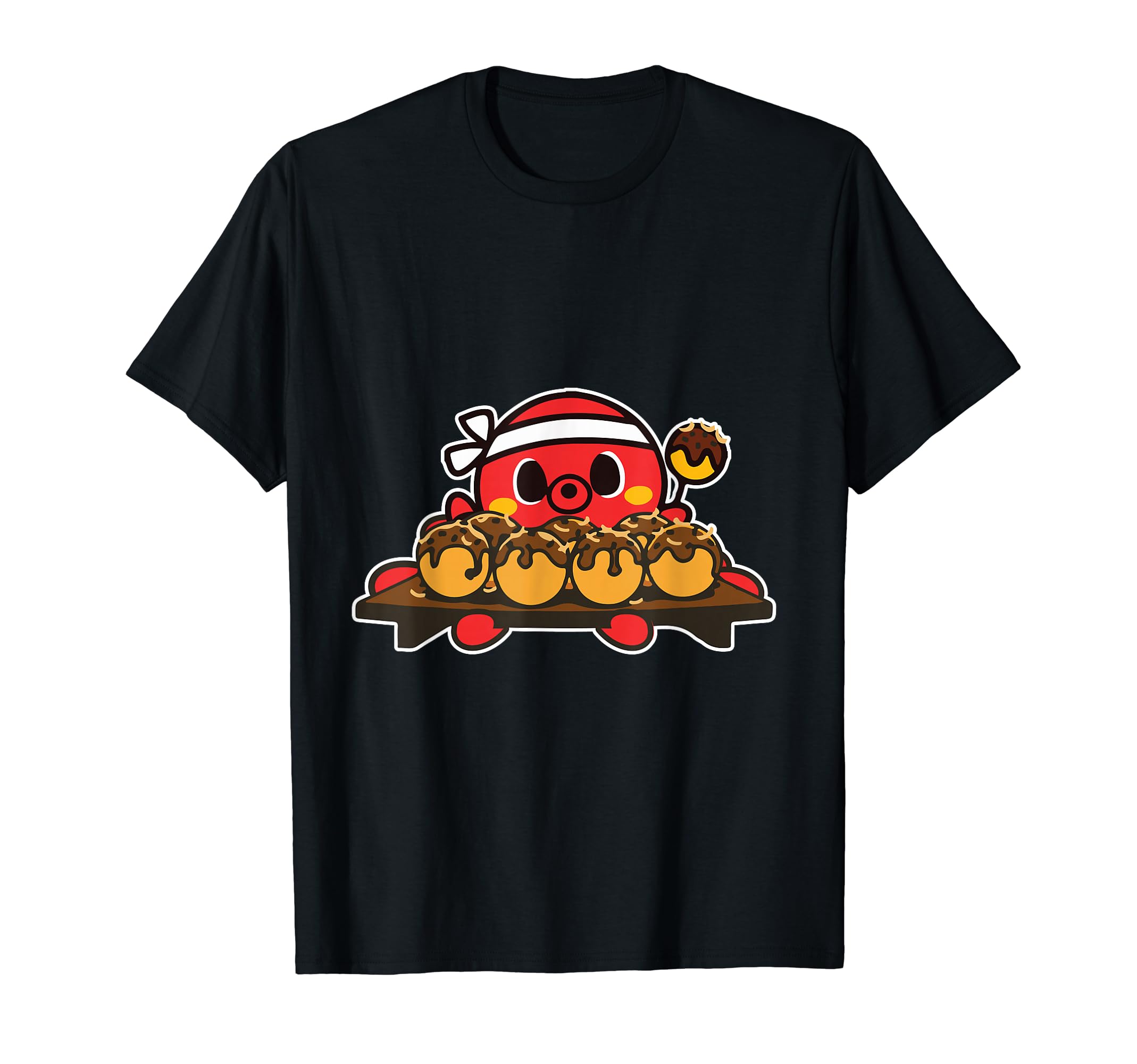 甘くてかわいいタコ料理 日本のたこ焼きアニメ Tシャツ