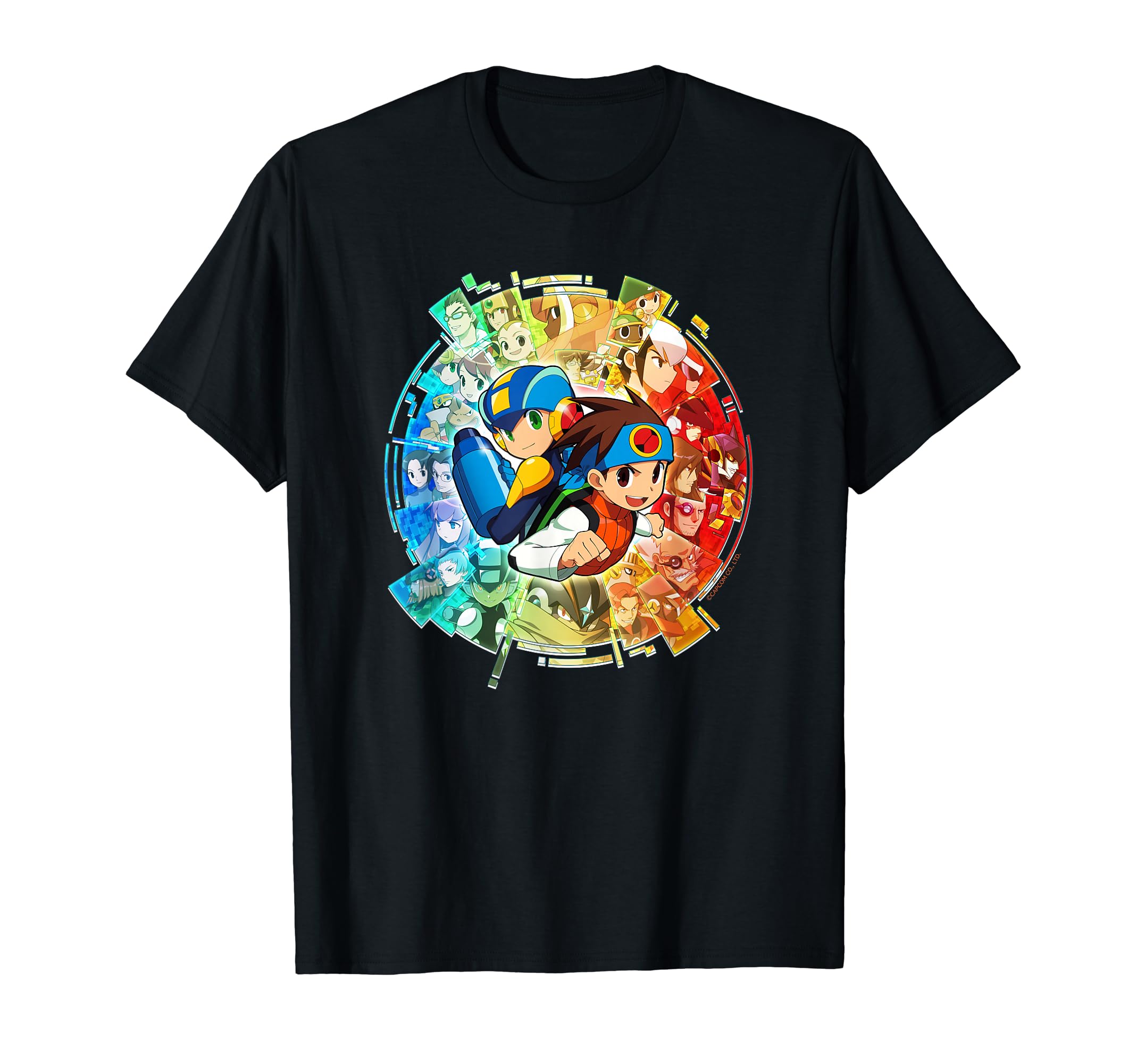 ROCKMAN EXE ACメインビジュアル Tシャツ(4)