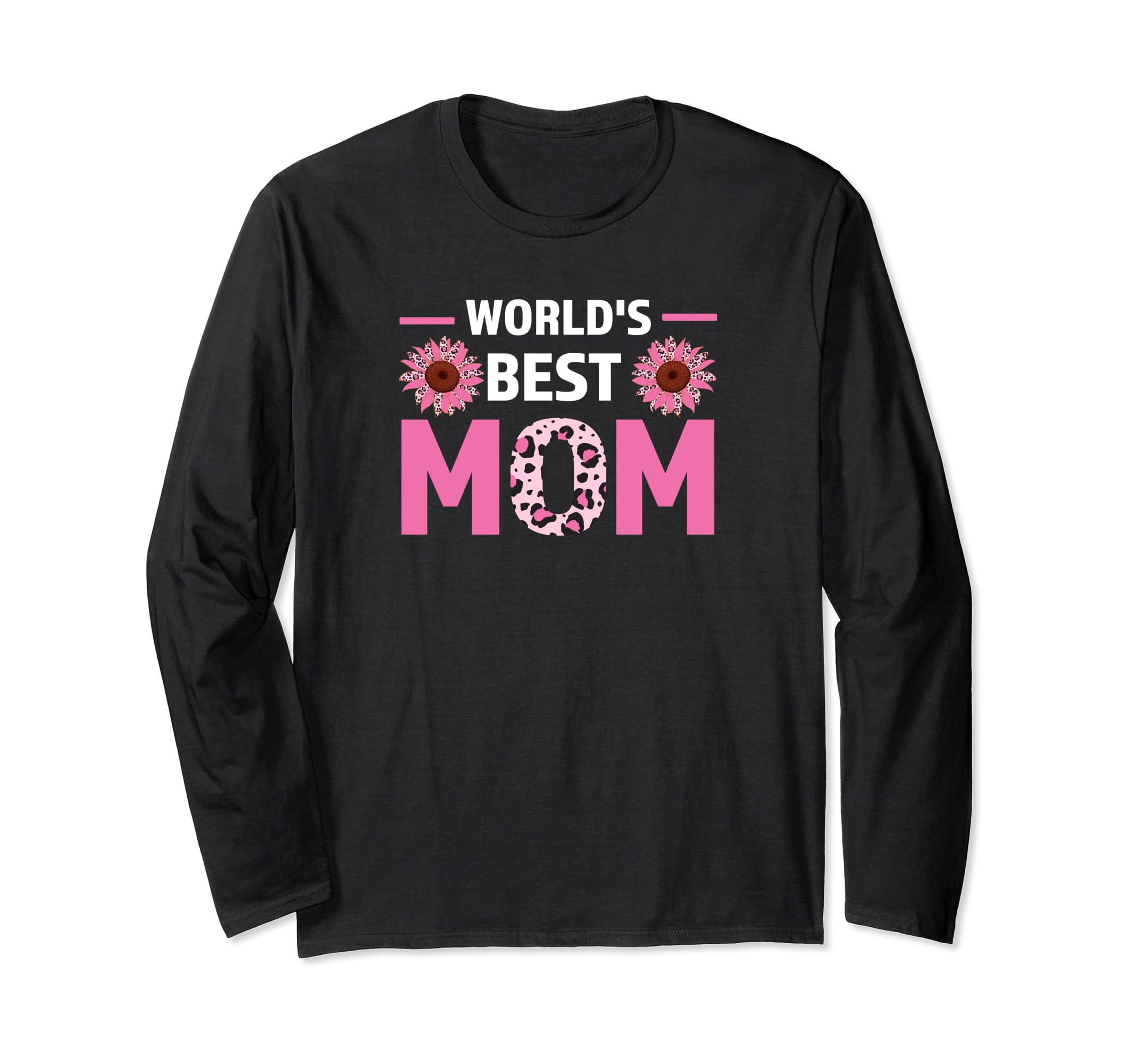 world best mom mother 長袖Tシャツ