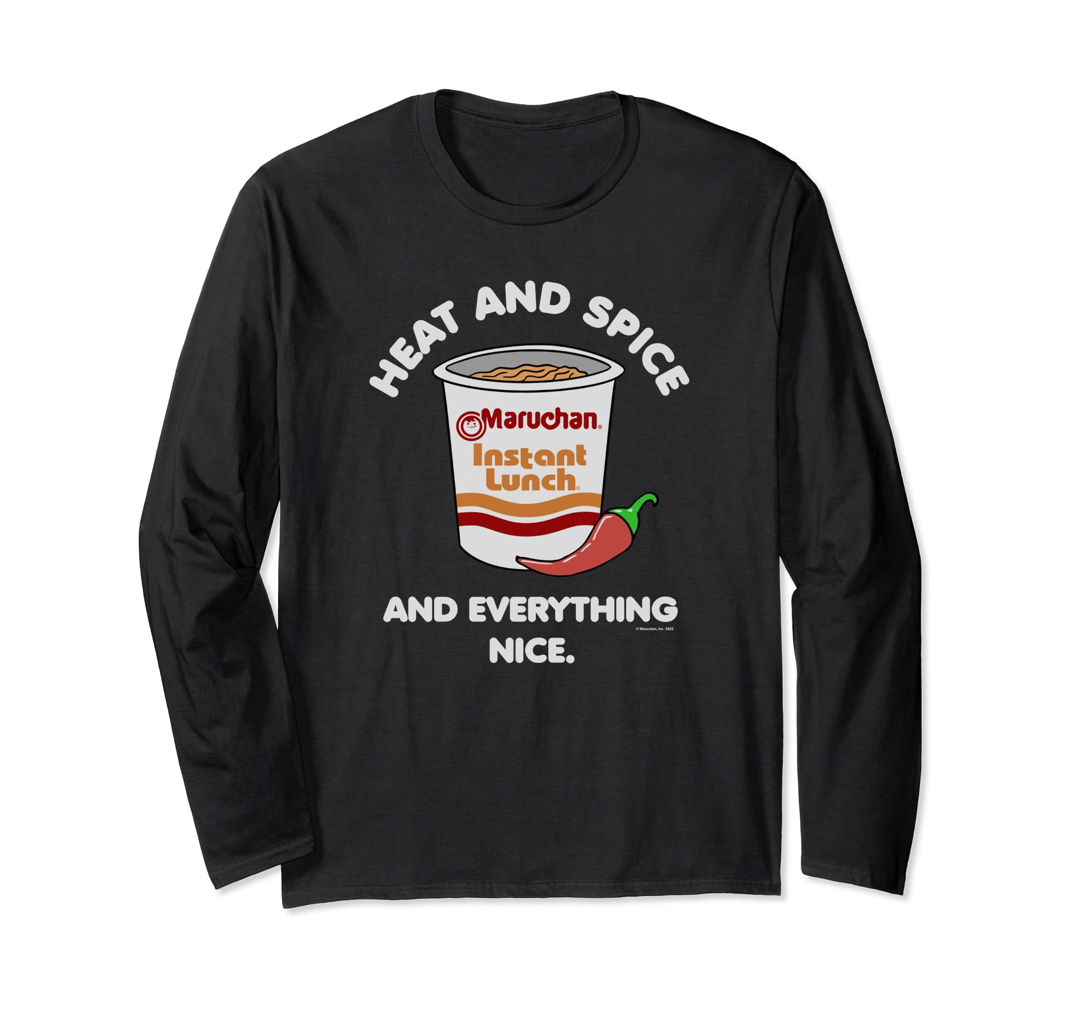 Maruchan Ramen Cup Heat And Spice Food Quote 長袖Tシャツ