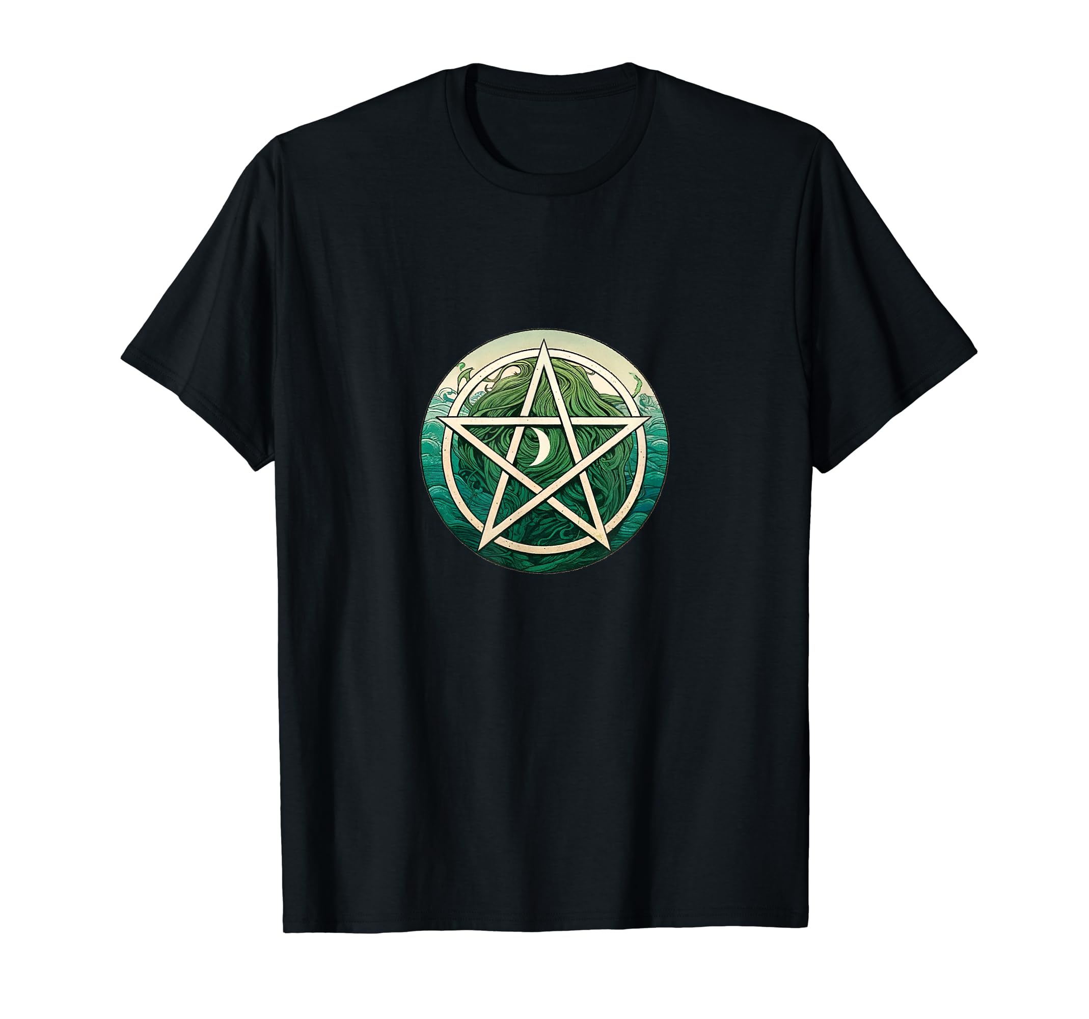Pagan art 五角形 アートグリーン Tシャツ