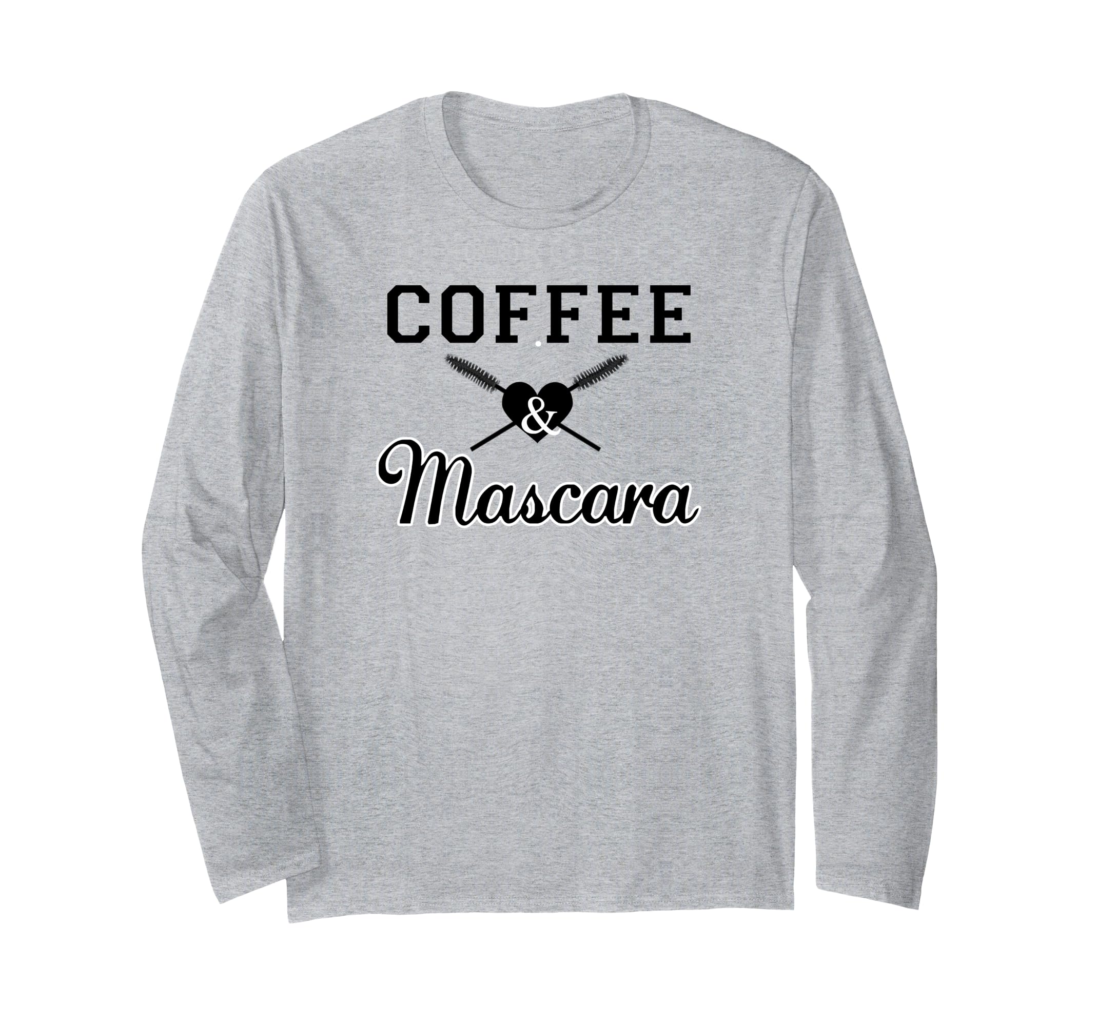 Trendy Coffee & Mascara Heart 長袖Tシャツ