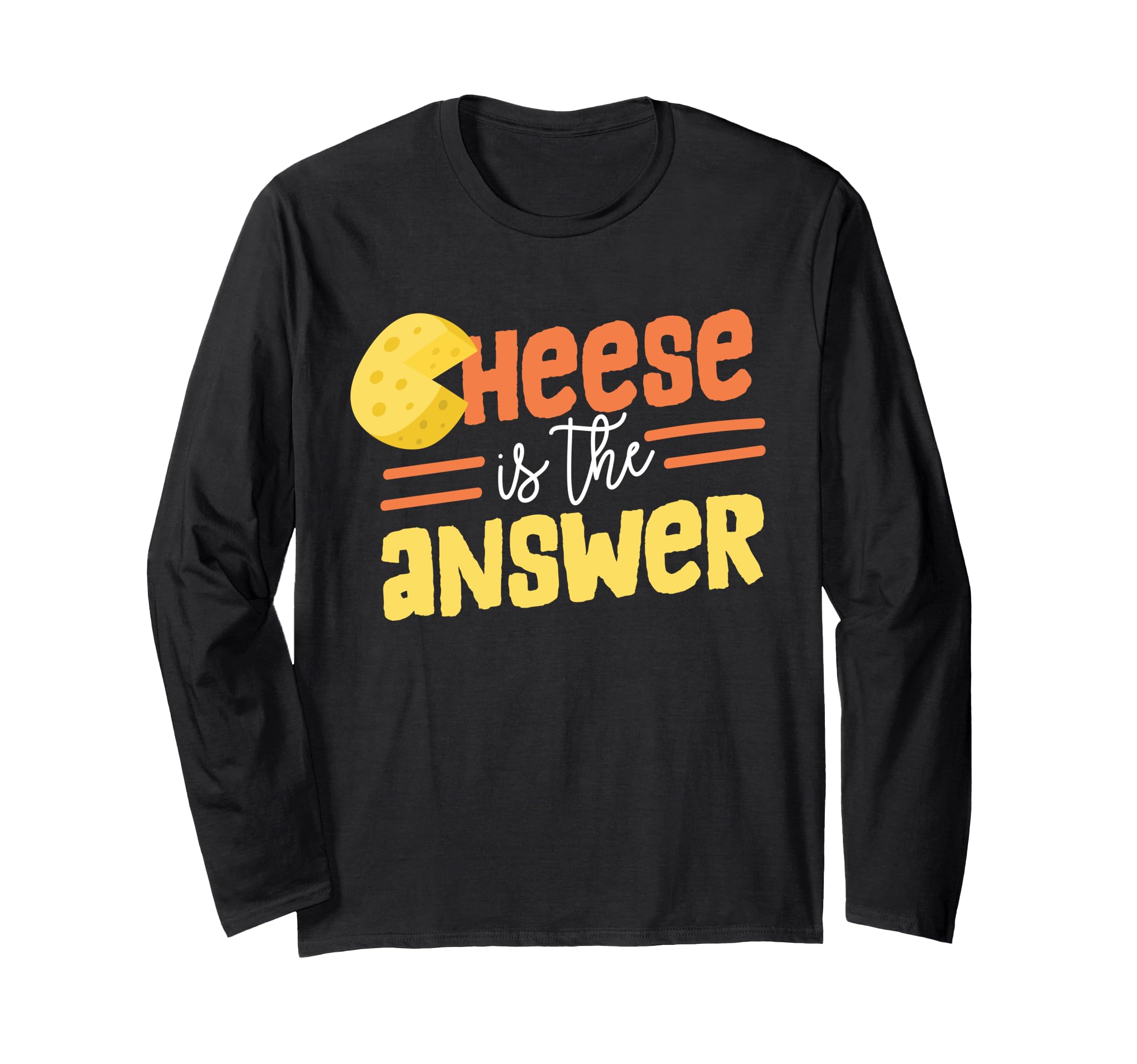 チーズは答えです 長袖Tシャツ