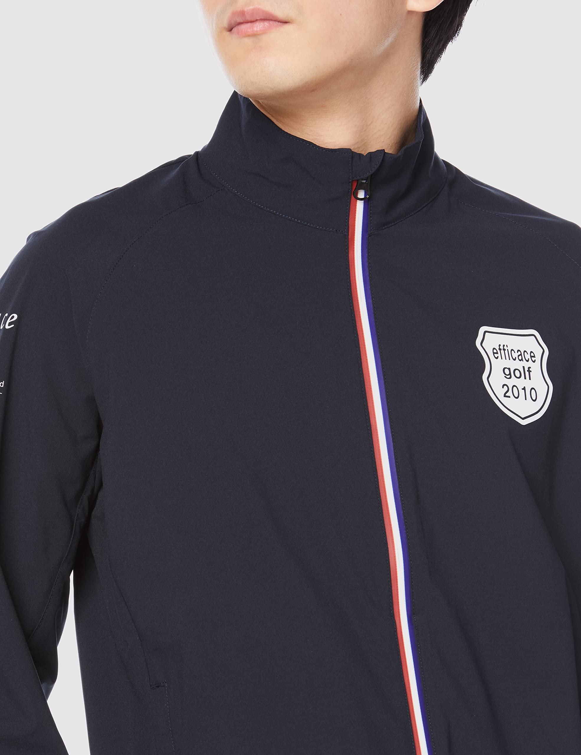 [エフィカス オム] ジャケット トリコロールジッパーウィンドブレーカー 2108-1797 メンズ ネイビー LL