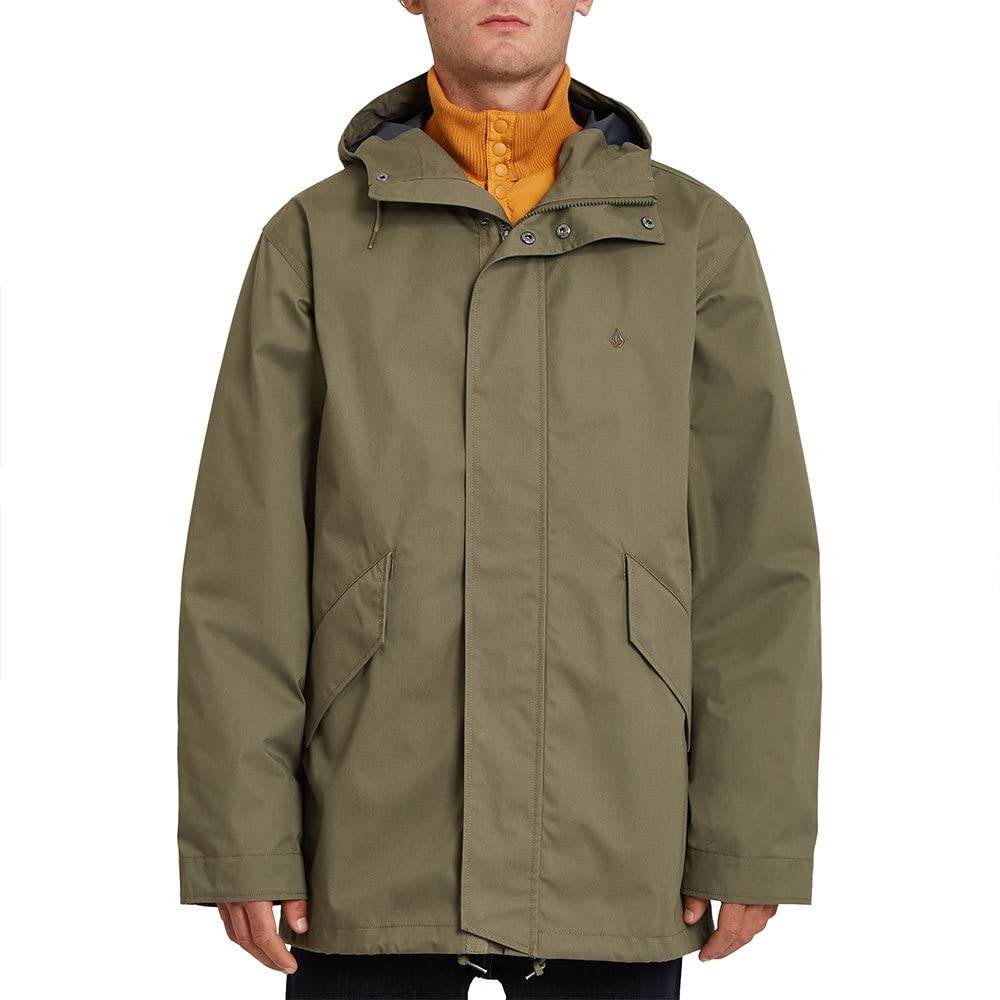 [ヴォルコム] メンズ 撥水 2.5L フルジップジャケット (5000mm耐水加工) [ A1732106 / SHADOWPLAY 5K 3IN1 JKT ] アウター ARC_アーミーグリーンコンボ XL
