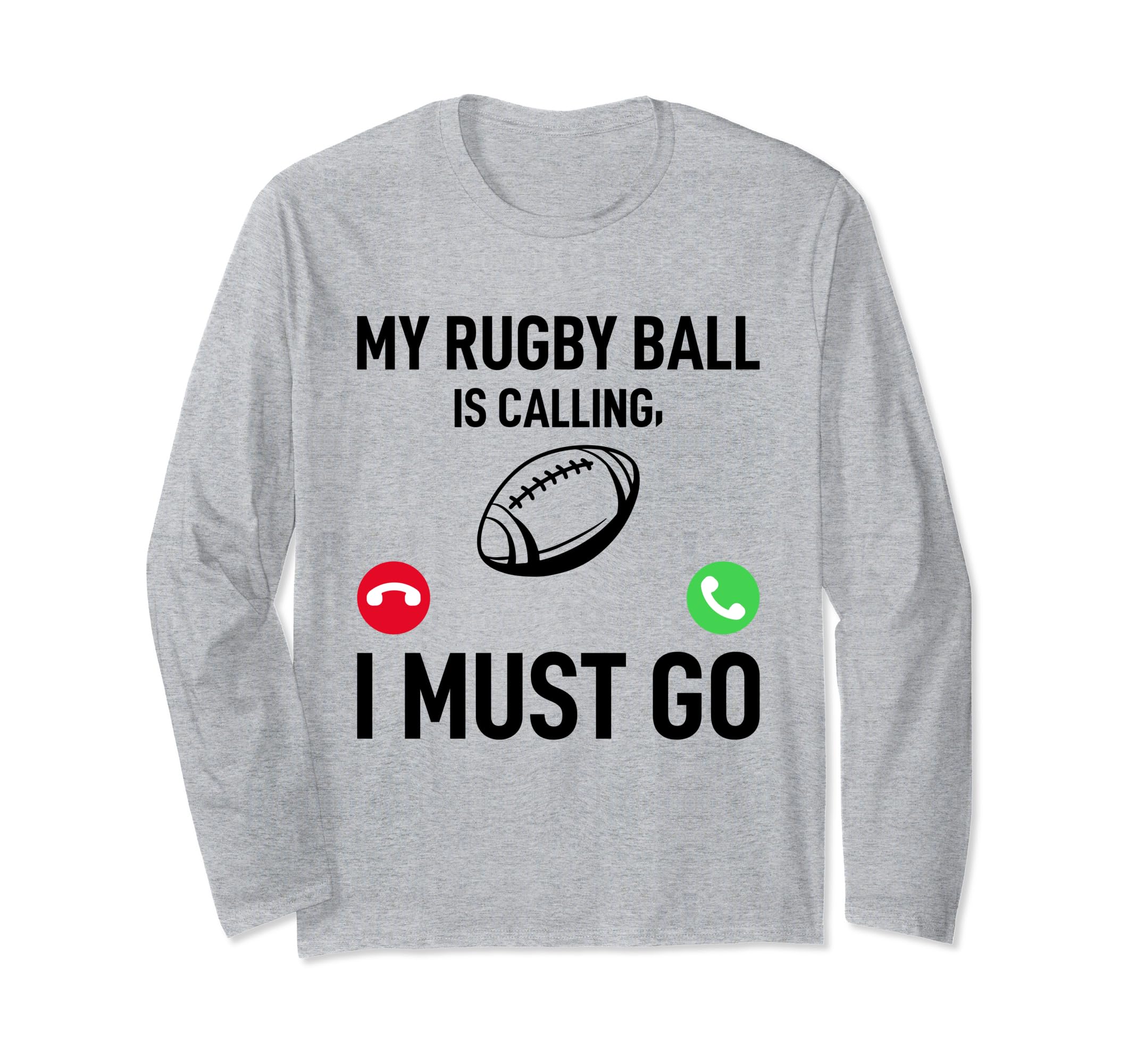 My Rugby ball is calling - ファニーラグビー 長袖Tシャツ