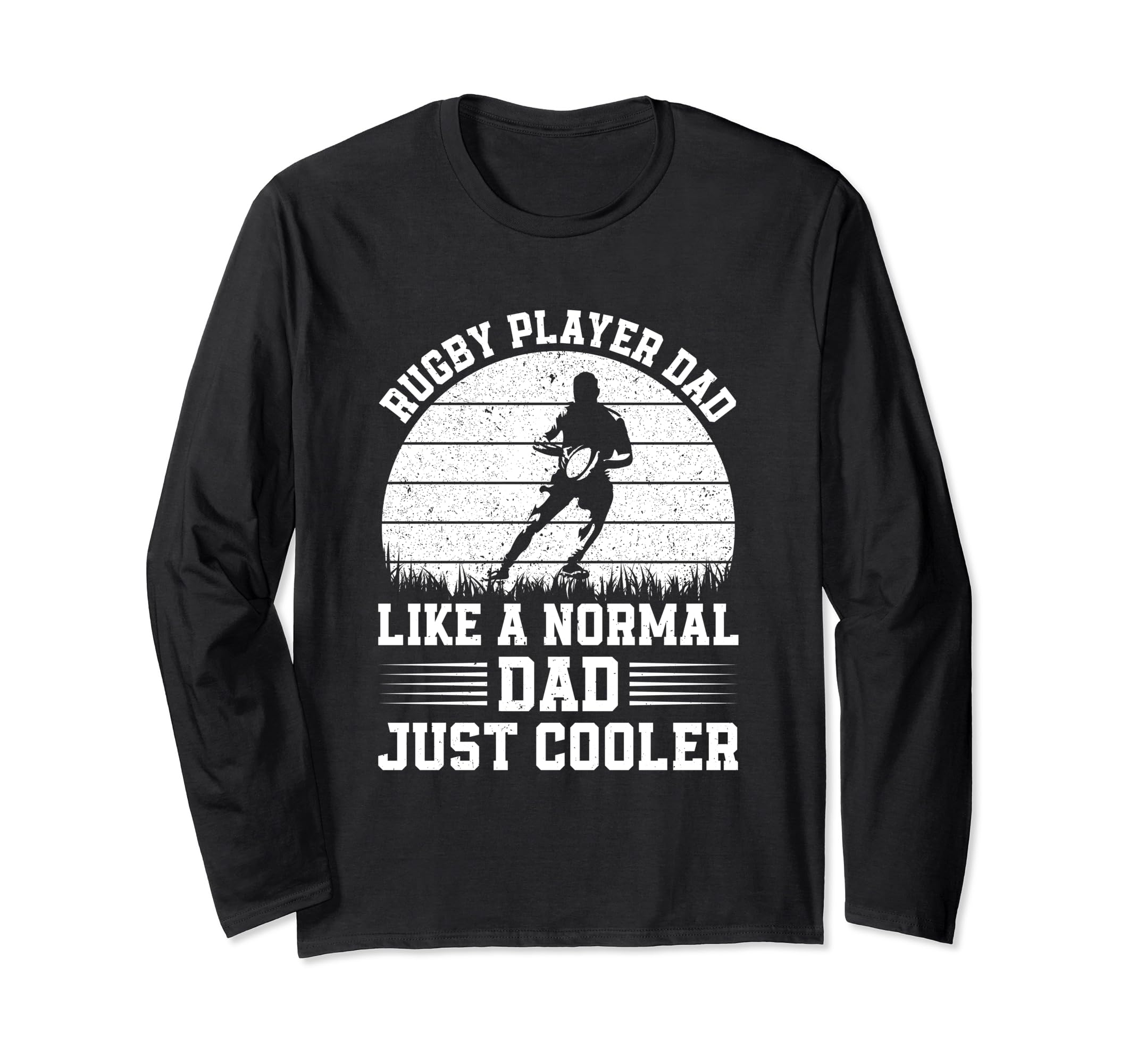 ラグビー選手 Dad like a normal Dad just cooler - Rugby Daddy 長袖Tシャツ