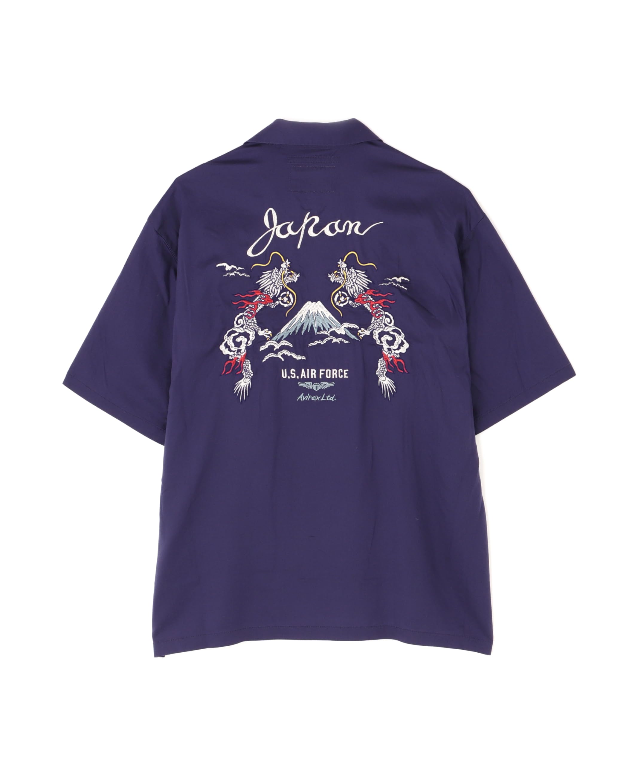 [アヴィレックス] DOUBLE DRAGON SOUVENIR SHIRT ダブルドラゴン スーベニア 半袖 シャツ メンズ L 080 パープル 783-5123013