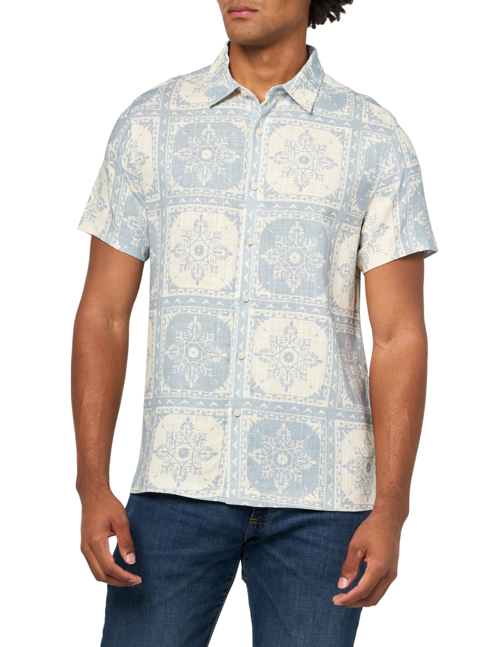 [ゲス] SS MOSLEY TILE PRINT SHIRT