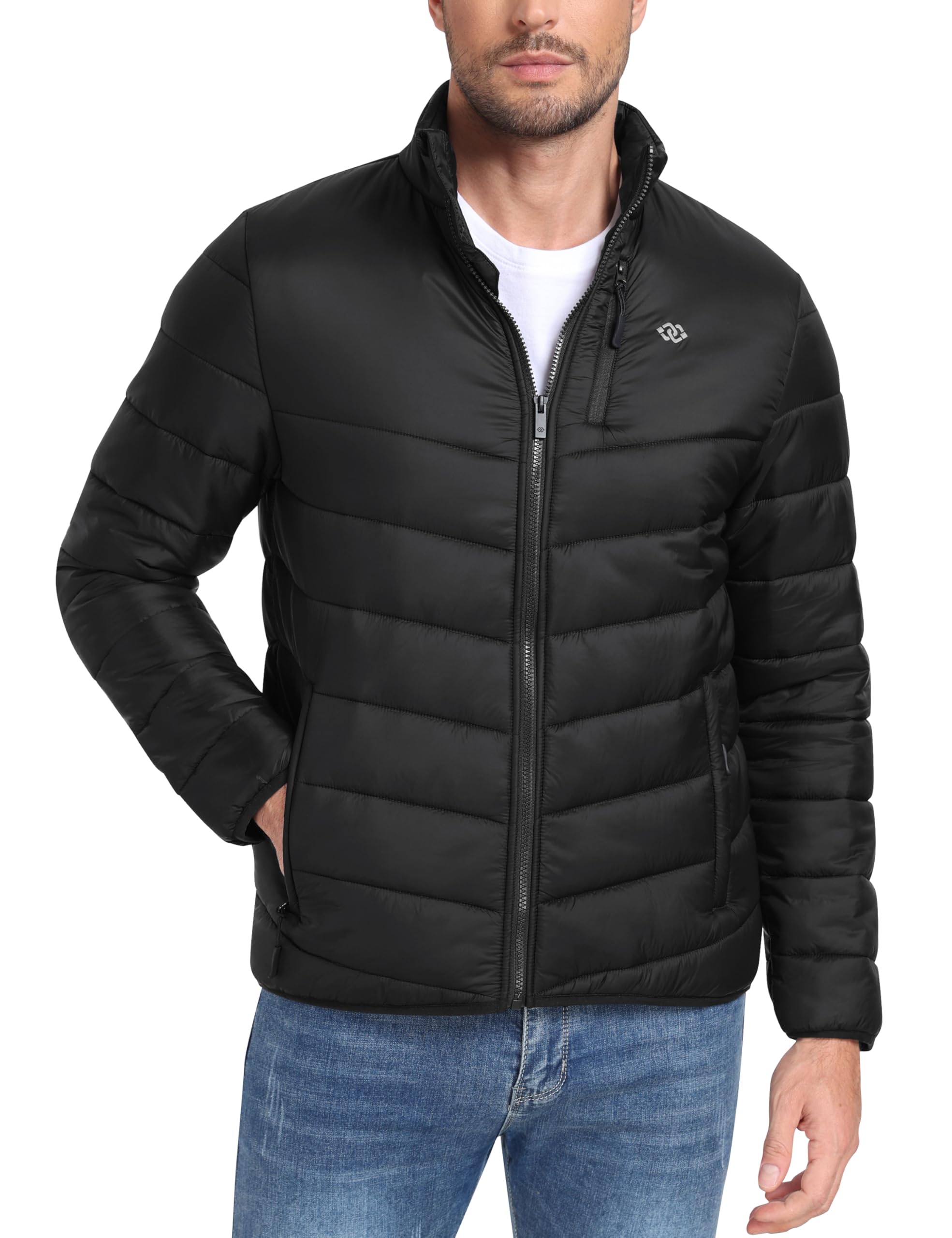 [MoFiz] アウター メンズ ダウンジャケット ダウンコート 軽量 防寒 防風 撥水 暖かい 通勤 カジュアル 登山 無地 シンプル 大きいサイズ 春秋冬