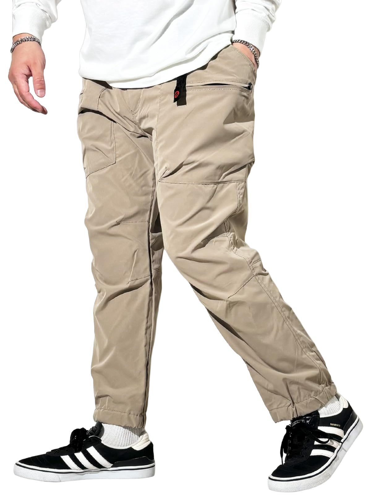 [アウトドアプロダクツ] ポリストレッチ 撥水加工 クライミング ジョガー ジップ アンクル丈 カーゴパ..