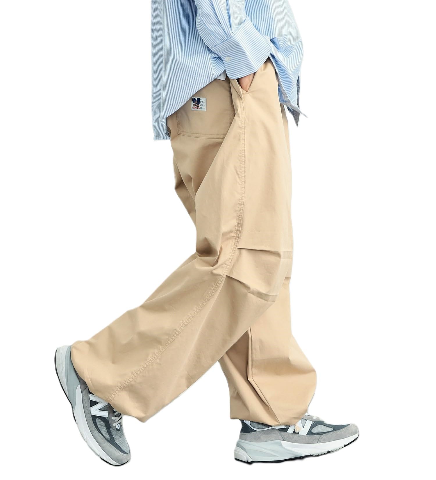 [エドウィン] カーゴパンツ STEPMARK ミリタリーワイドパンツ メンズ ベージュ