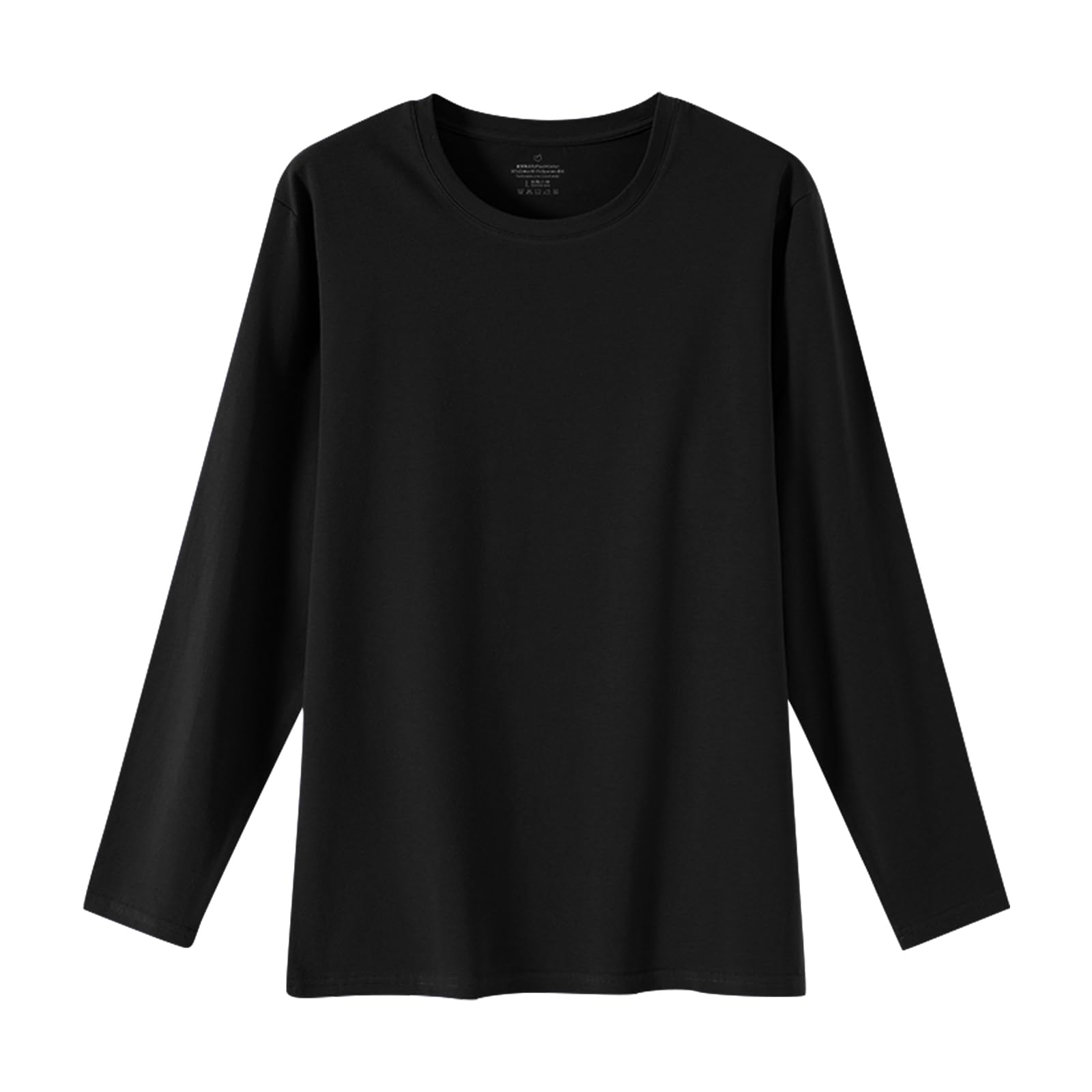 [HomyComy] あったかインナー ロングTシャツ メンズ インナーウェア クルーネック 綿 保温インナー 防..