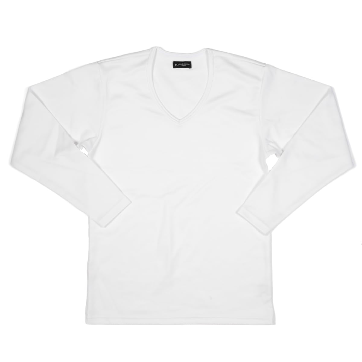 [アツギ] メンズインナー HIROKO KOSHINO 肌側綿100% スムース 長袖V首シャツ M15043 メンズ ホワイト