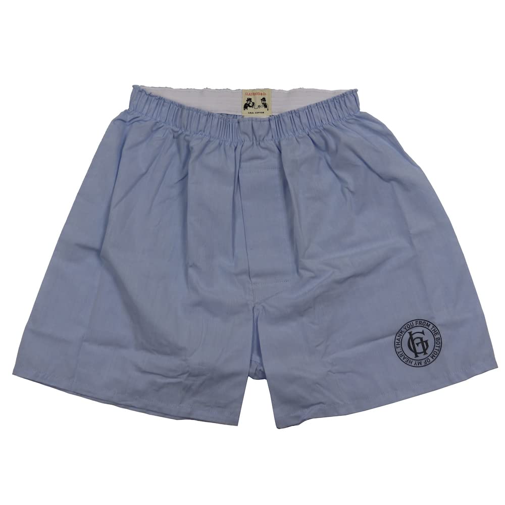 グラッドハンド ボクサー ショーツ "ワンポイントプリント" メンズ 日本製 USAコットン 米綿 GLADHAND ..