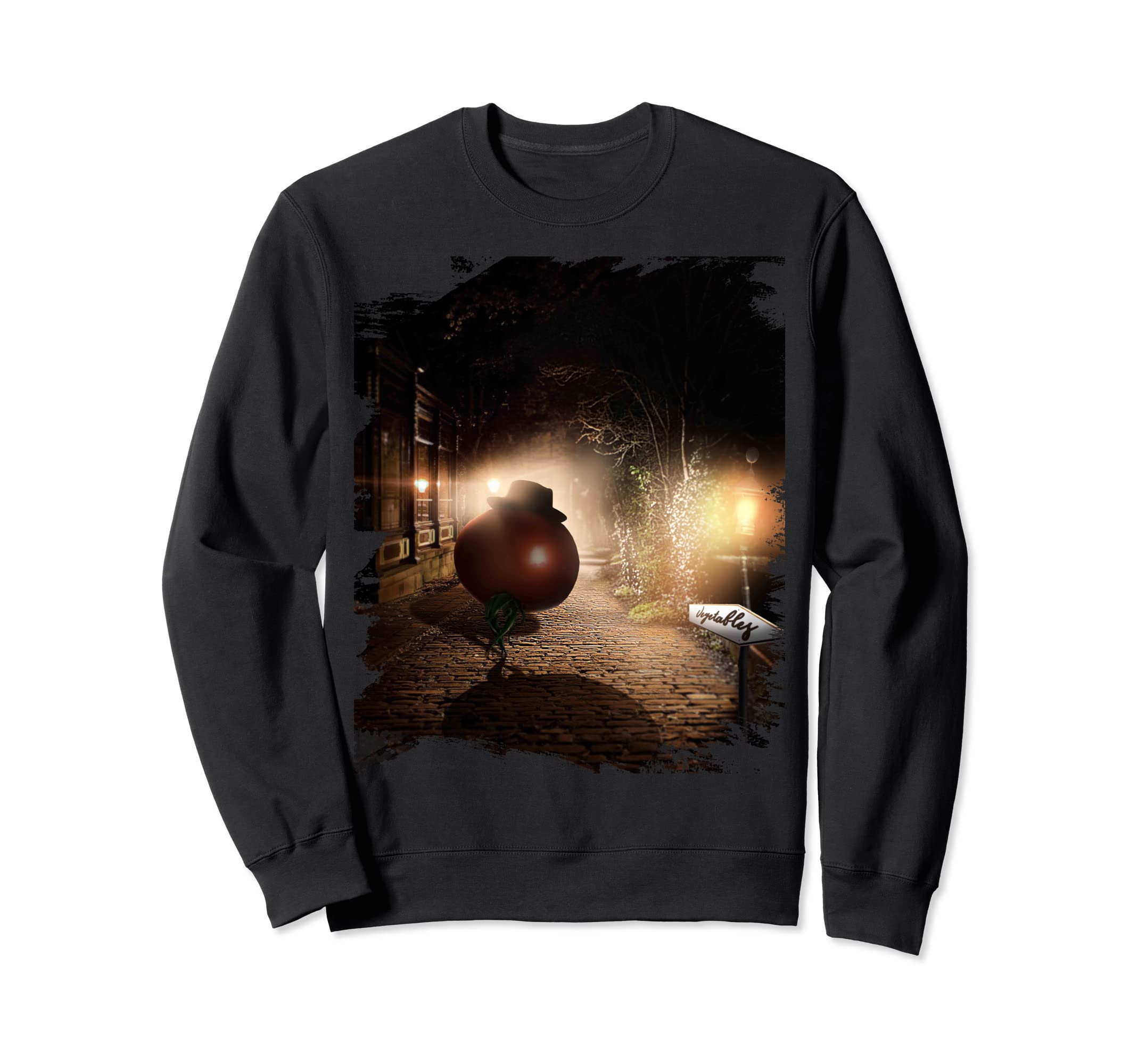 トマト トマト 廃棄物 食べ物 面白い 野菜 ビンテージ トレーナー