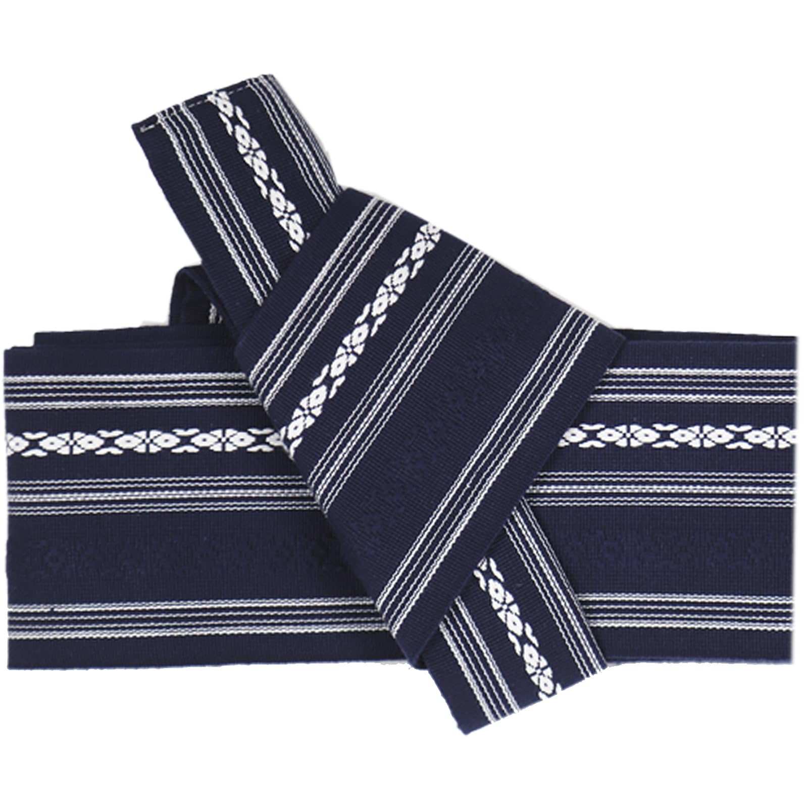 [TOuWA] ワンタッチ角帯 帯 綿 献上柄 男帯 メンズ 男女兼用 紳士 浴衣 着物 弓道 和服用 成人式 父の..