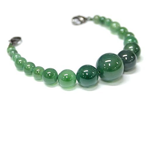 [きものネット商会] 羽織紐【男性用 天然石 瑪瑙 緑 翡翠色 グリーン 14951】箱入り