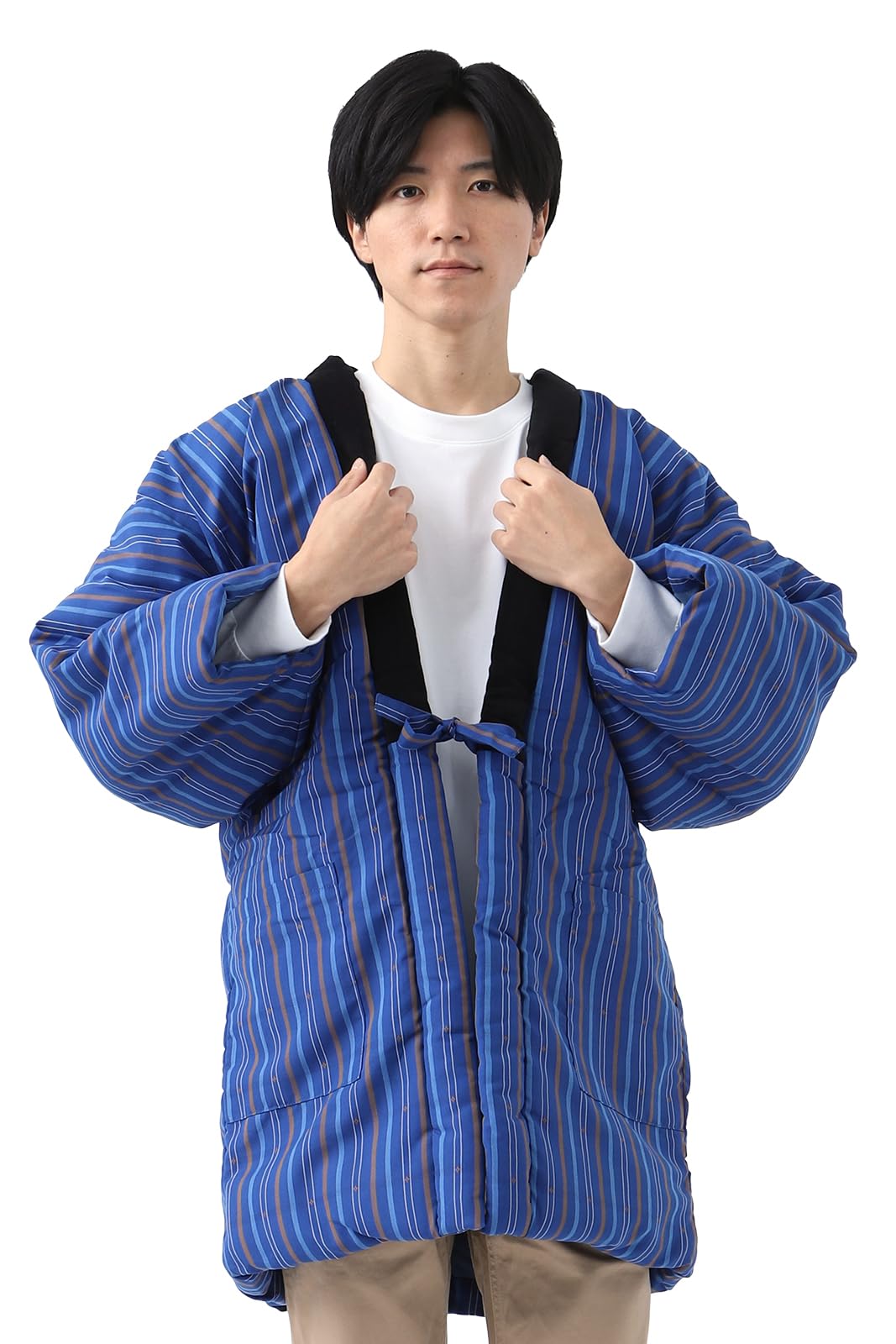 [たゆたふ] はんてん メンズ 半纏 暖かい 久留米 大判 ハンテン アソート 綿入れ 紳士用