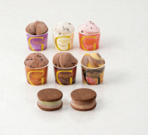 【2025お歳暮】【GODIVA】ゴディバ カップアイス&サンドアイス（冷凍）GCI-50【製造元直送・送料込※日付指定不可です。同梱不可】※のし紙不可※（ご自宅配送後、先様へお持ちになるギフト包装はできません）[7822-1]