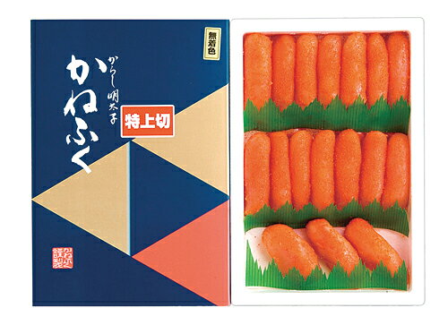 【2026お中元】＜魚定＞かねふく　無着色明太子　特上切＜冷凍＞【産地直送・送料込・同梱不可・のし紙用途御中元のみ】※※配送日指定不可※※特上/ごはんのお供/御中元ギフト[食品][7822-1] inoue-10019893 井上百貨店 パッケージ画像