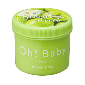 ★新発売★【期間・数量限定】【HOUSE OF ROSE/ハウスオブローゼ】オーベイビー(Oh! Baby) ボディ スムーザー GA（青りんごの香り）350g【ボディスクラブ/マッサージペースト】[7821-2]