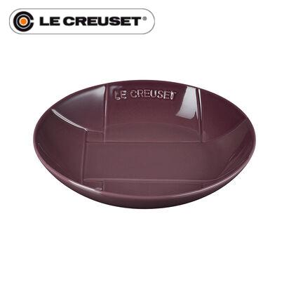 プレート ルクルーゼ 数量限定！【ル・クルーゼ/Le Creuset】メッシュ・ラウンド・ディッシュ フィグ[ルクルーゼジャポン正規品]【ギフト/ストーンウェア/食器/盛り皿】[家庭用品][7821-1]