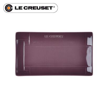 在庫限り！【ル・クルーゼ/Le Creuset】メッシュ・レクタンギュラー・プレート フィグ[ルクルーゼジャポン正規品]【ギフト/ストーンウェア/食器/長方形/長角皿/魚料理/和食/プチケーキ/前菜類/パーティープレート】[家庭用品][7821-1]のサムネイル