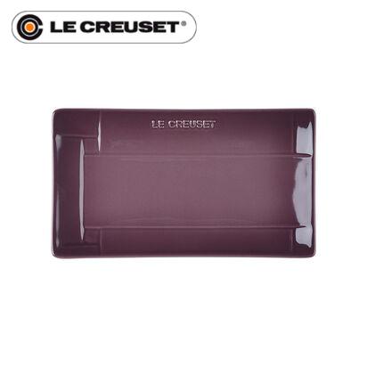 ストーンウェア 在庫限り！【ル・クルーゼ/Le Creuset】メッシュ・レクタンギュラー・プレート フィグ[ルクルーゼジャポン正規品]【ギフト/ストーンウェア/食器/長方形/長角皿/魚料理/和食/プチケーキ/前菜類/パーティープレート】[家庭用品][7821-1]