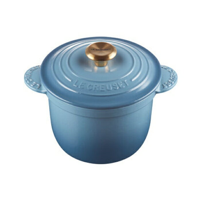 新商品&数量限定【ル・クルーゼ/LeCreuset】ココット・エブリィ18シャンブレー(ゴールドツマミ)【7821-1】