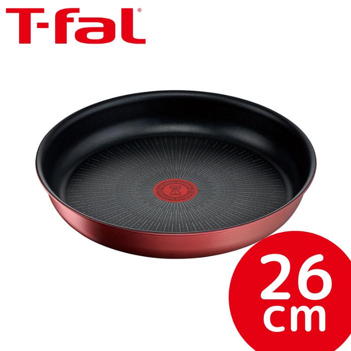 【T-fal/T-FAL/ティファール】インジニオ・ネオ IHルージュ・アンリミテッド フライパン26cm[L38305]【調理機器/IH対応/ガス火対応/オーブン対応/取っ手のとれるフライパン/取っ手別売り】[家庭用品][7821-1]
