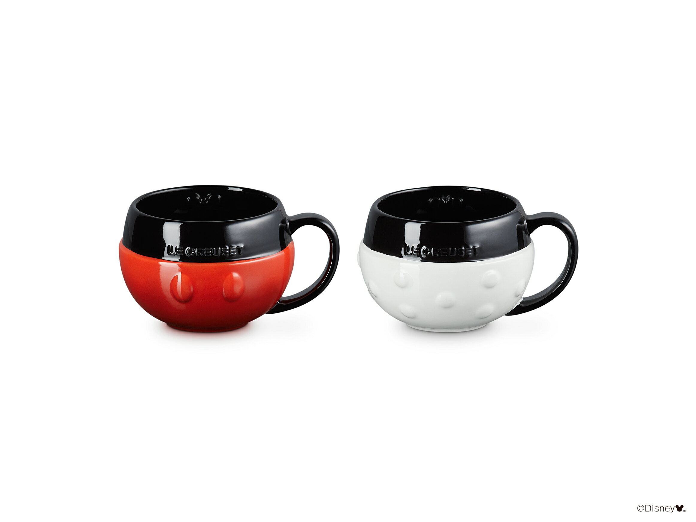 数量限定【ル・クルーゼ/Le Creuset】ミッキー＆ミニー マグ 380ml（2個入り）「ミッキーマウス コレクション」【ギフト包装・熨斗紙・手提袋無料】ル・クルーゼ ジャポン正規品・マグカップ・ペアカップ・スープカップディズニー[7821-1]