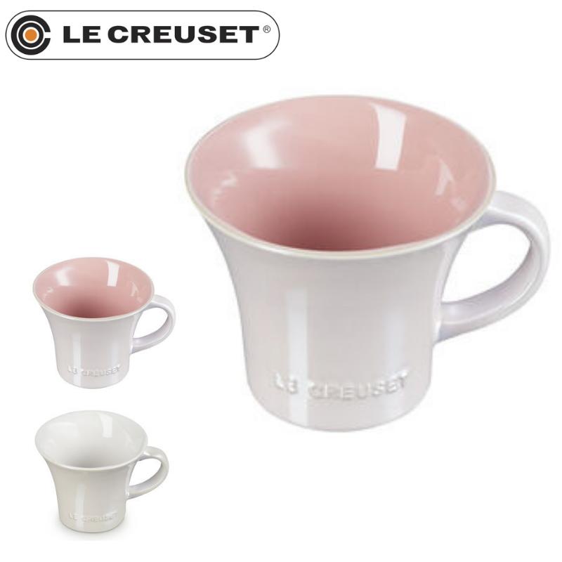 楽天井上百貨店新商品【ギフト包装・熨斗紙無料】【ル・クルーゼ/Le Creuset】ブーケ・マグ ライトシェルピンクラスター/ホワイトラスター[ルクルーゼジャポン正規品]【ギフト・プレゼント】【フラワーコレクション】マグカップ・エレガント御祝[7821-1]