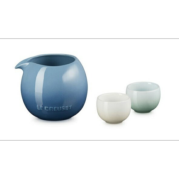 【ル・クルーゼ/Le Creuset】スフィア・SAKE セット（シャンブレー/メレンゲ/ウォーターグリーン）【ギフト包装・熨斗紙・手提袋無料】ル・クルーゼ ジャポン正規品・日本酒・お猪口[7821-1][家庭用品]のサムネイル