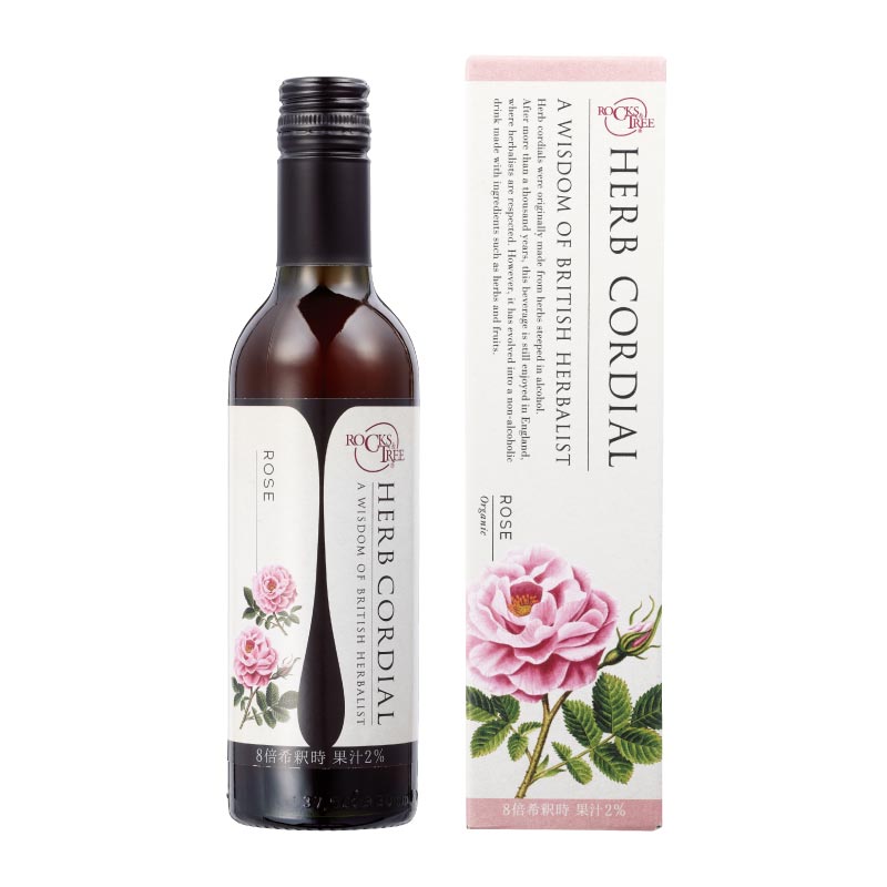 【生活の木】ハーブコーディアル　有機ローズ/Organic Rose　360ml【希釈用飲料/ノンアルコール/ドリンク】〜爽やかな酸味のクランベリー果汁にローズエキスがふわりと香る〜水/炭酸水/お湯/ハーブティー/リラックス/ドリンク/アレンジ[7822-2]