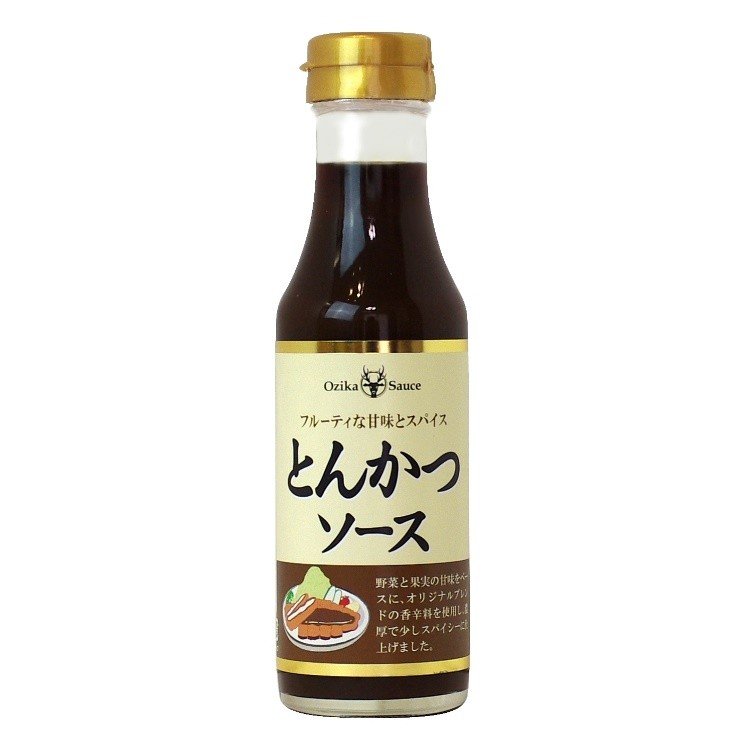 【オジカソース】とんかつソース 220ml【大正七年京都祇園生まれ】～フルーティで甘みのある濃厚ソース～優しい甘さ/スパイスな味わいフライ料理や焼きうどん お好み焼きにも相性抜群～ 食品 7822-1