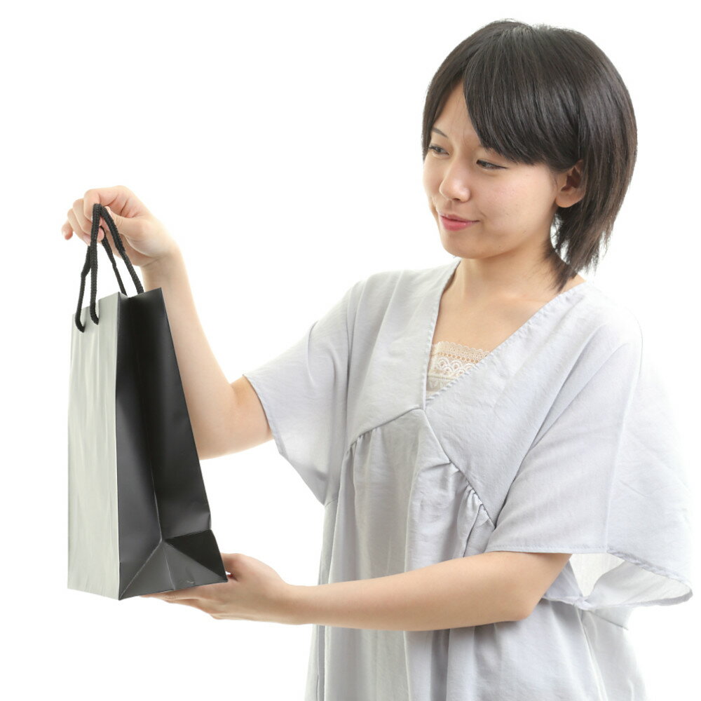 引き出物紙袋マチ広無地手提げ紙袋マットブラックM黒1セット10枚320x110x300表面マットPP加工(紙袋黒手提げ紙袋マチ広無地手提げラッピングプレゼントギフト結婚式内祝いイベント引出物お菓子ブライダルバック)