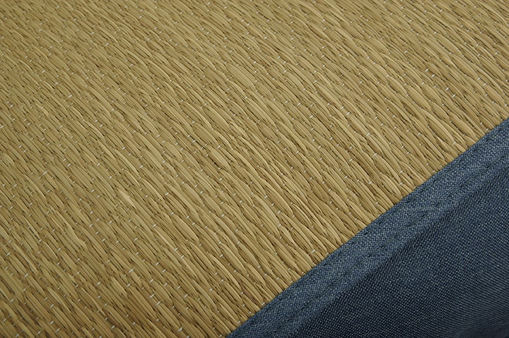 「 寛ぎ よりかかり 」約60×50×20cmい草 くつろぐ ごろ寝 寄りかかり クッション 背もたれ うつぶせ 枕 さらさら 消臭 シンプル ブルー [2]