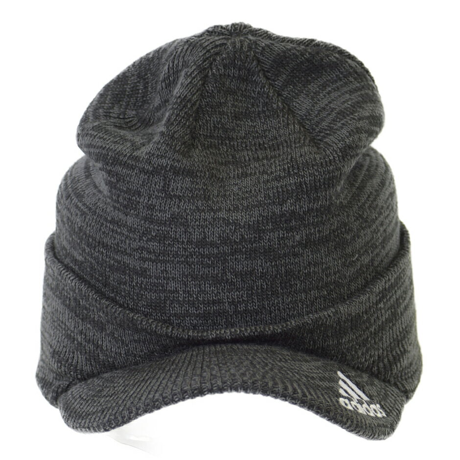 ツバ付き ニット帽 アディダス adidas つば付き ロゴ ニットキャップ 帽子 ゴルフ アクリル スポーツ メンズ レディース ランニング ジョギング ブランド ADIDAS