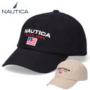 ノーティカ NAUTICA 刺繍ロゴ コットンツイル ピーチ起毛 キャップ 帽子 刺繍キャップ サイズ調節可能 メンズ レディース ユニセックス NT064