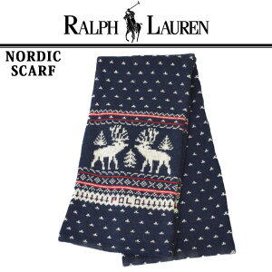 POLO RALPH LAUREN ポロ ラルフローレン ノルディック柄 マフラー スカーフ 防寒 HOLIDAY FAIRSLE PC0630