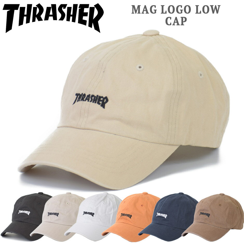 送料無料 ネコポス便 ポスト投函での発送となります 一番の スラッシャー Thrasher ロゴ ローキャップ 帽子 Thr C01 Low Cap Mag スケーター ブランド スケボー Logo