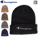 チャンピオン ミックスダブル ニット帽 ニットキャップ ビーニー ゴルフ あったか Champion mix knit cap 590-006A