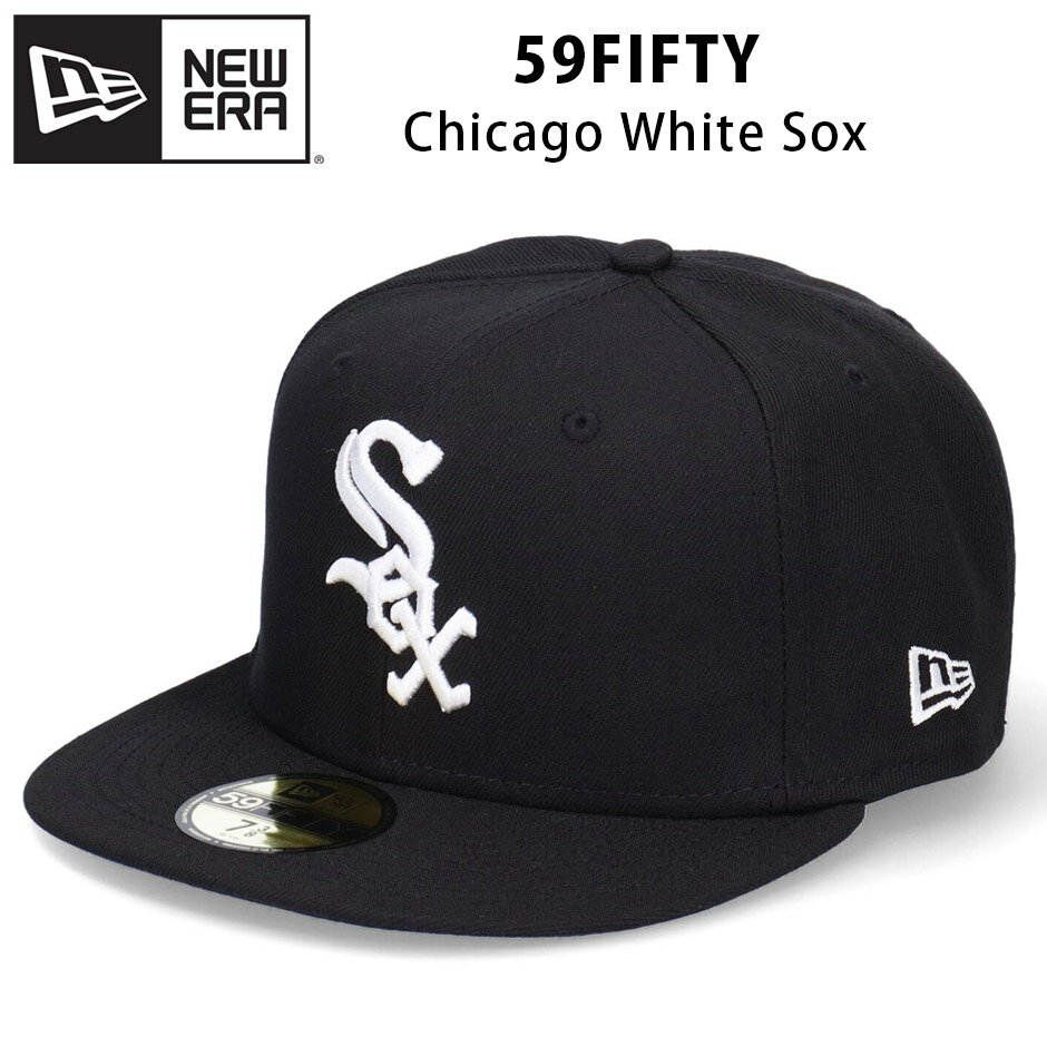 j[G NEW ERA 59FIFTY zCg \bNX Lbv Xq MLB 傫TCY Chicago White Sox 5950 ubN 70358700